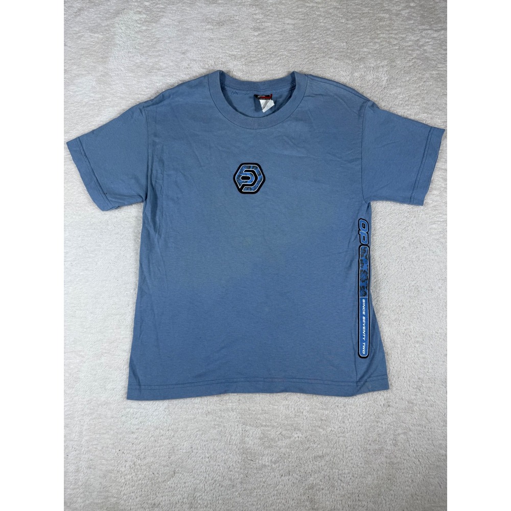 Ocean Pacific T-Shirt Kids Medium Blue Good Vintage OP Boarding Surf Skate Tee